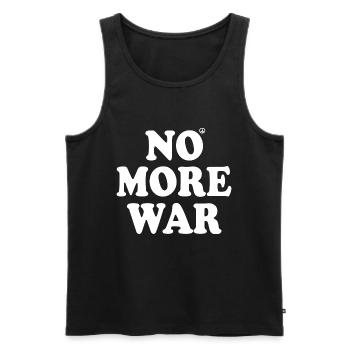 No more war - Men's Premium Organic Tank Top - black - Front - AI Model Male 178 light (178cm)