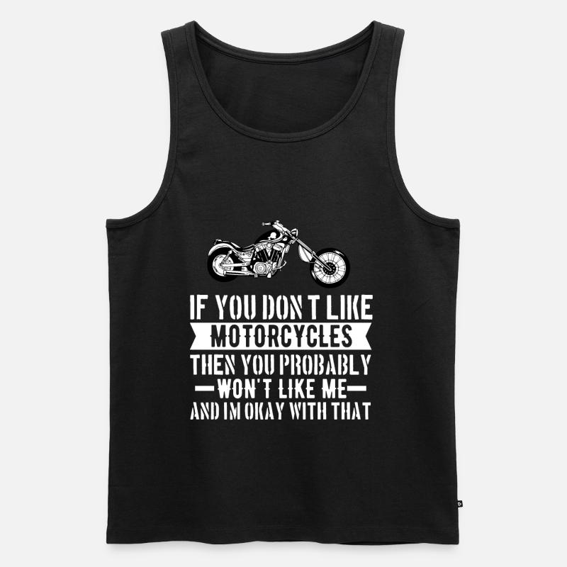 Biker - Männer Premium Bio Tank Top - Schwarz