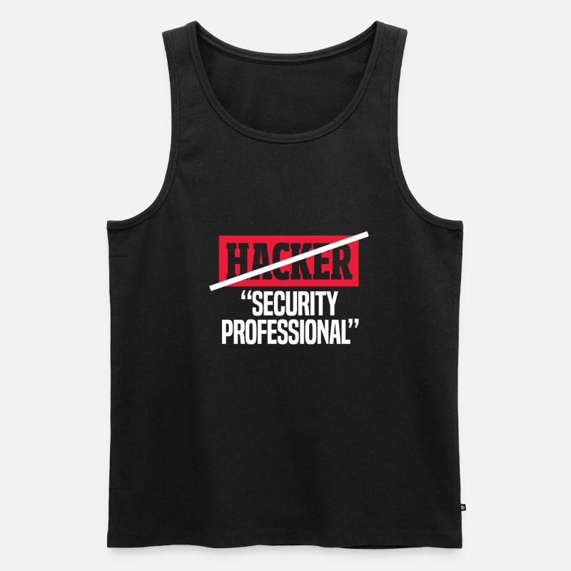 Hacker - Männer Premium Bio Tank Top - Schwarz
