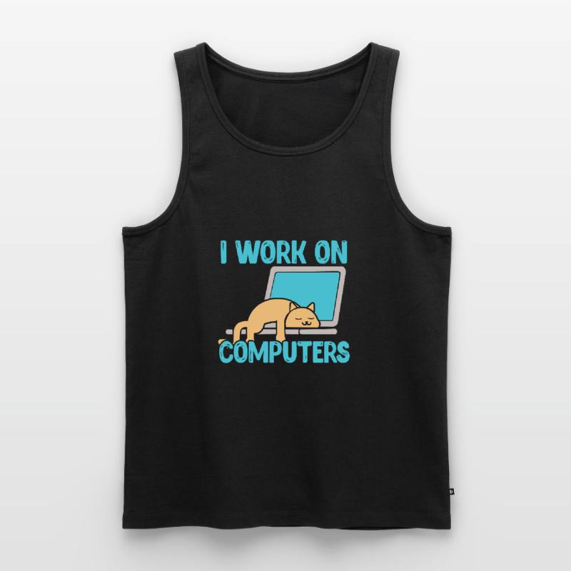 Programmierer Computer Code Informatik Geschenk Männer Premium Bio Tank Top