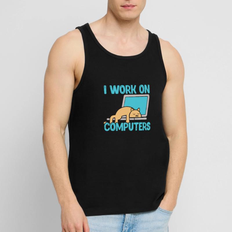Programmierer Computer Code Informatik Geschenk Männer Premium Bio Tank Top