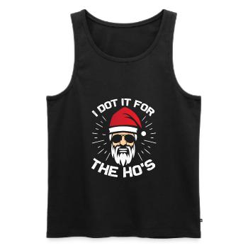 Weihnachtsmann - Männer Premium Bio Tank Top - Schwarz - Vorne - Michal (187cm)