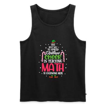 Mathe Lehrer Noël Professeur cadeau - Débardeur bio Premium Homme - noir - Devant - Michal (187cm)