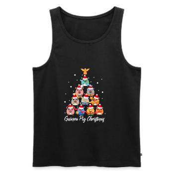 Christmas Guinea Pigs - Men's Premium Organic Tank Top - black - Front - Michal (187cm)