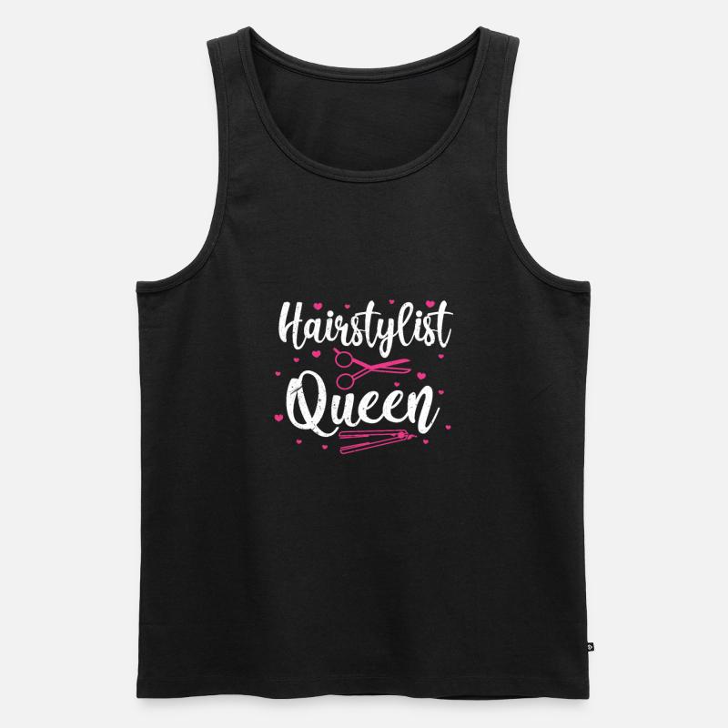 Friseurin - Männer Premium Bio Tank Top - Schwarz