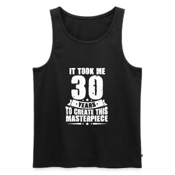 30. Geburtstag 30 Jahre Birthday Geschenk - Männer Premium Bio Tank Top - Schwarz - Vorne - Michal (187cm)