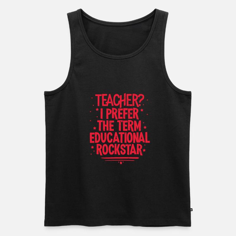 Lehrer - Männer Premium Bio Tank Top - Schwarz