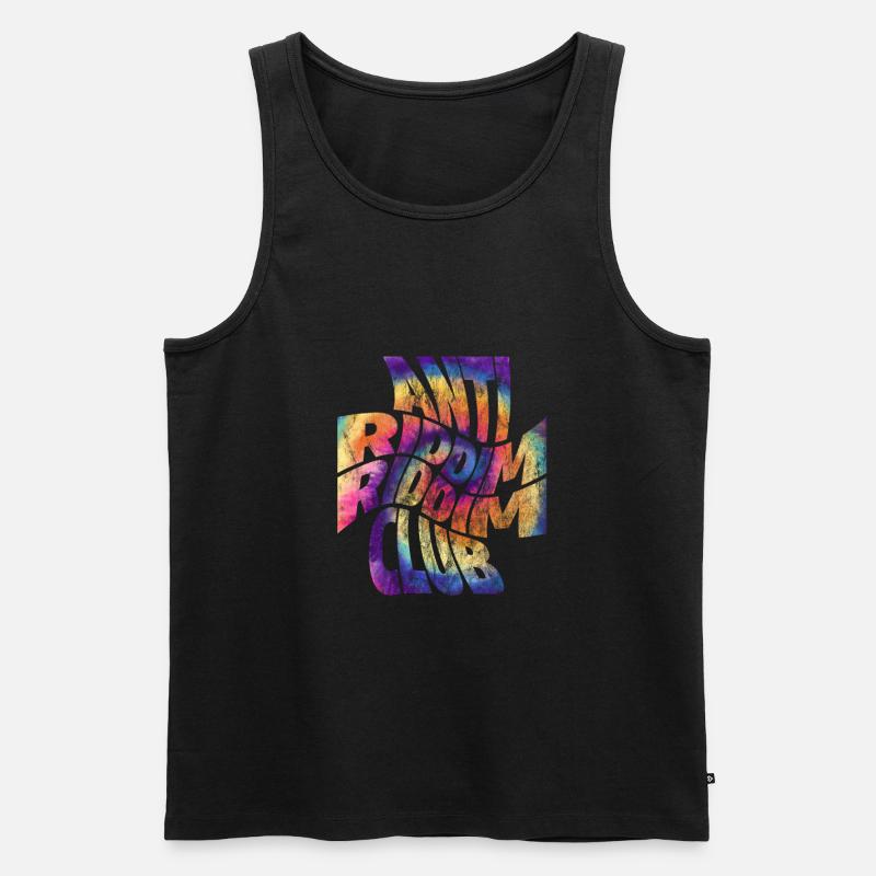 Techno - Männer Premium Bio Tank Top - Schwarz