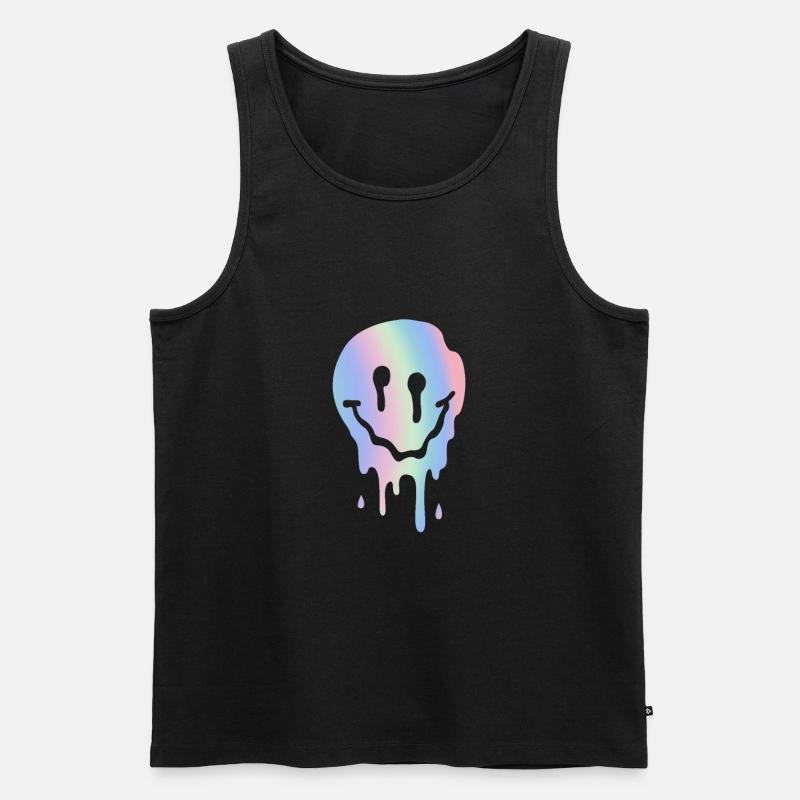 Techno - Männer Premium Bio Tank Top - Schwarz