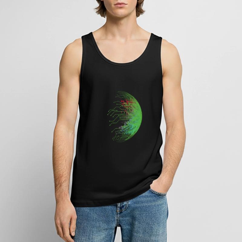 Binary code Men's Premium Organic Tank Top