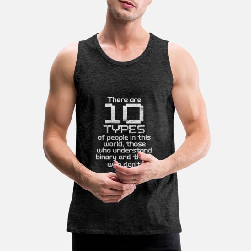 Binary code Men's Premium Organic Tank Top
