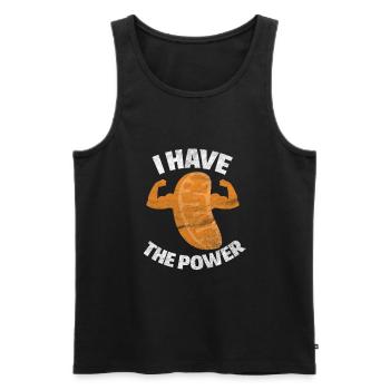 biology - Men's Premium Organic Tank Top - black - Front - Michal (187cm)