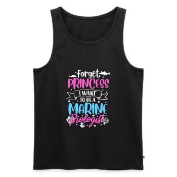 Meeresbiologe - Männer Premium Bio Tank Top - Schwarz - Vorne - Michal (187cm)