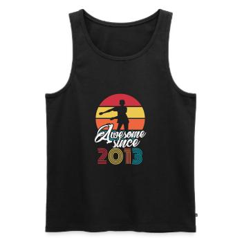 2013 Floss Dance - Männer Premium Bio Tank Top - Schwarz - Vorne - Michal (187cm)
