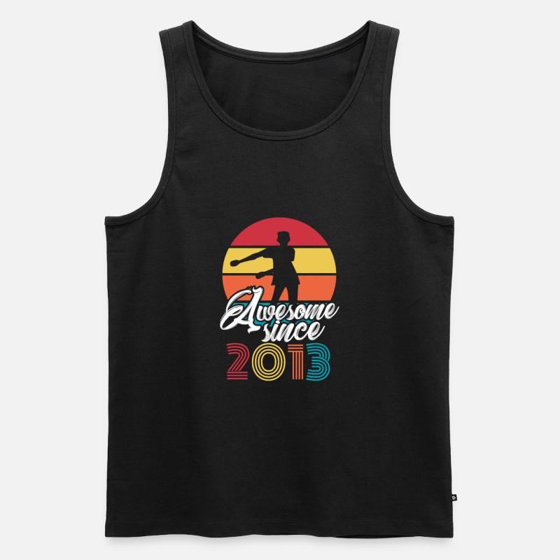 2013 Floss Dance - Männer Premium Bio Tank Top - Schwarz