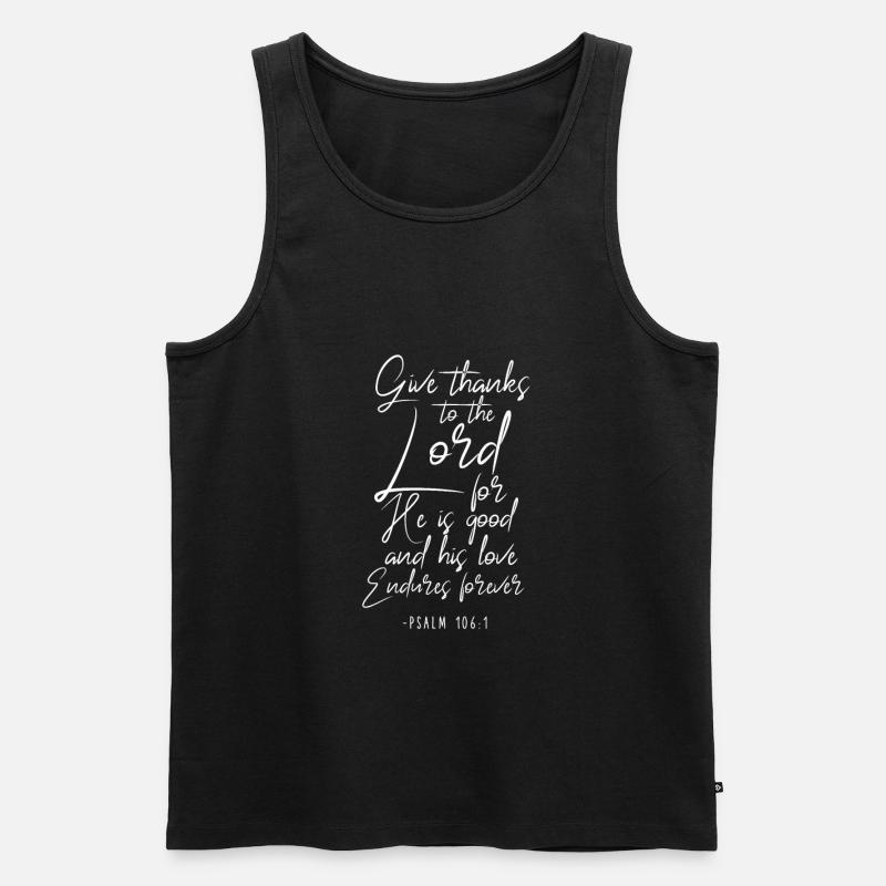Jesus - Männer Premium Bio Tank Top - Schwarz