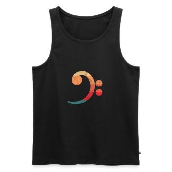 Bassist Bassgitarre Musiker Band Musik Geschenk - Männer Premium Bio Tank Top - Schwarz - Vorne - Michal (187cm)