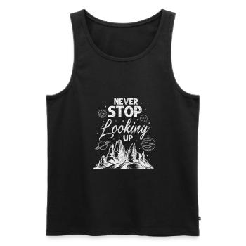 astronomy - Men's Premium Organic Tank Top - black - Front - Michal (187cm)