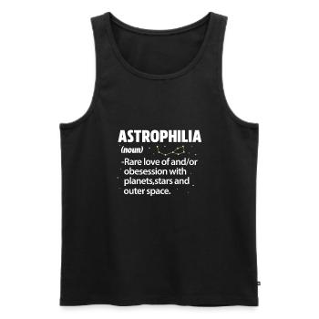 Astronomie Planeten Sterne Weltraum Geschenk - Männer Premium Bio Tank Top - Schwarz - Vorne - Michal (187cm)