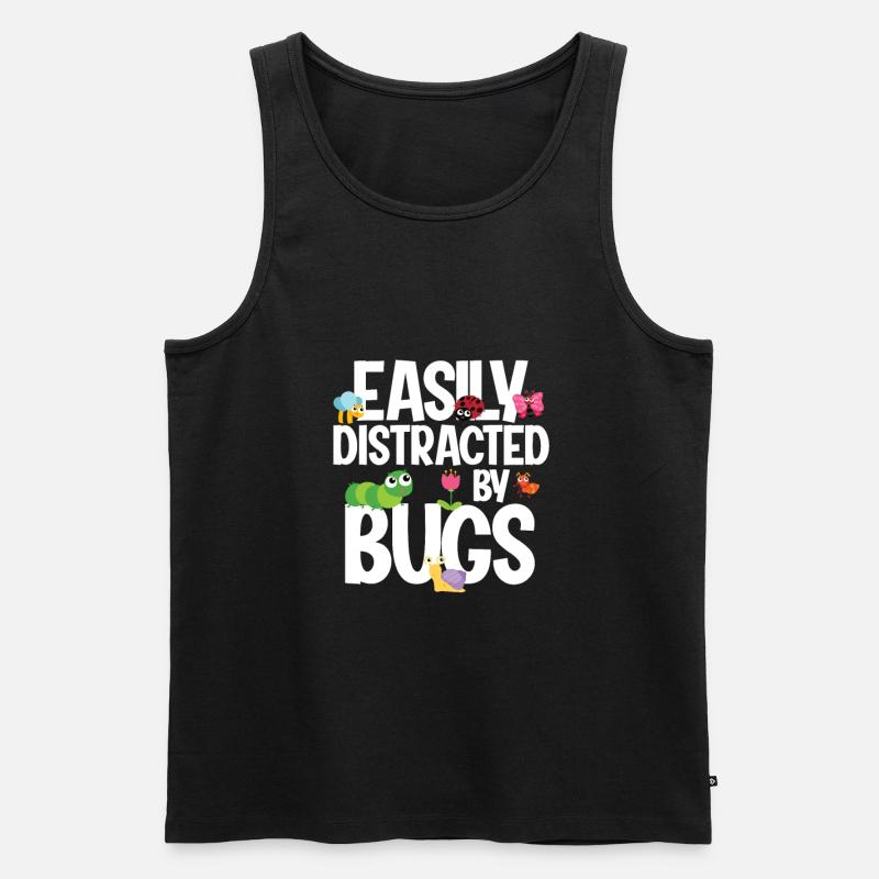 Kaefer - Männer Premium Bio Tank Top - Schwarz