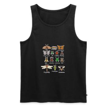 Insect insect nature biology gift - Men's Premium Organic Tank Top - black - Front - Michal (187cm)