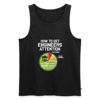 Engineer Engineer Technician Civil Engineer Gift - Men's Premium Organic Tank Top - black - Front - AI Model Male 178 light (178cm)