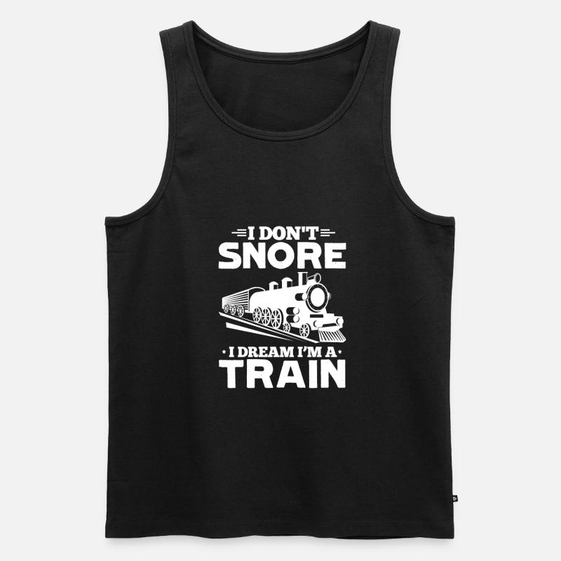 Modelleisenbahn - Männer Premium Bio Tank Top - Schwarz