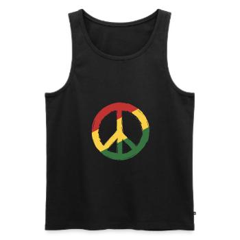 Rasta - Débardeur bio Premium Homme - noir - Devant - AI Model Male 178 light (178cm)