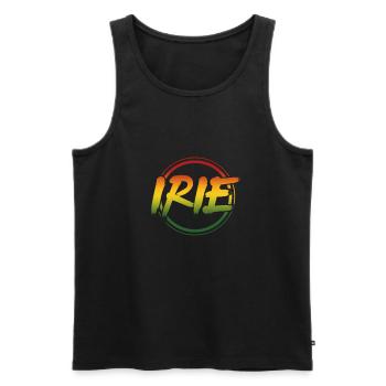 Rasta - Débardeur bio Premium Homme - noir - Devant - AI Model Male 178 light (178cm)