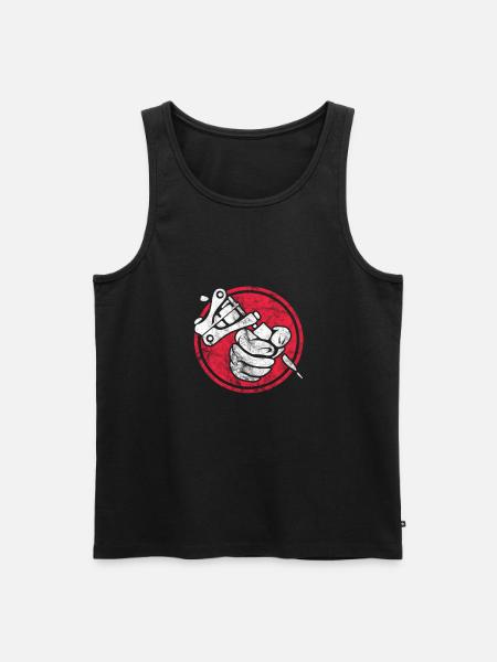 Tattoo tattooed tattoos tattoo gift - Men's Premium Organic Tank Top - black
