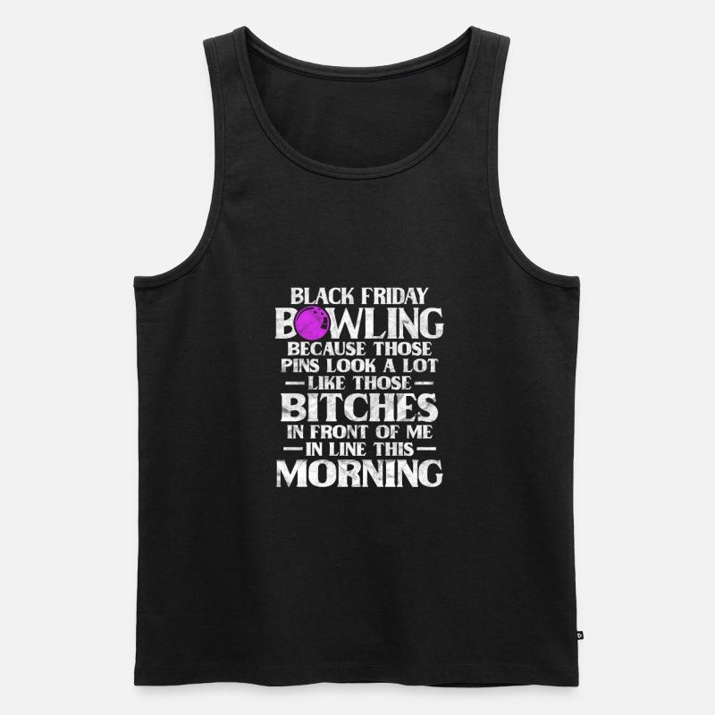 Bowling Black Friday - Männer Premium Bio Tank Top - Schwarz