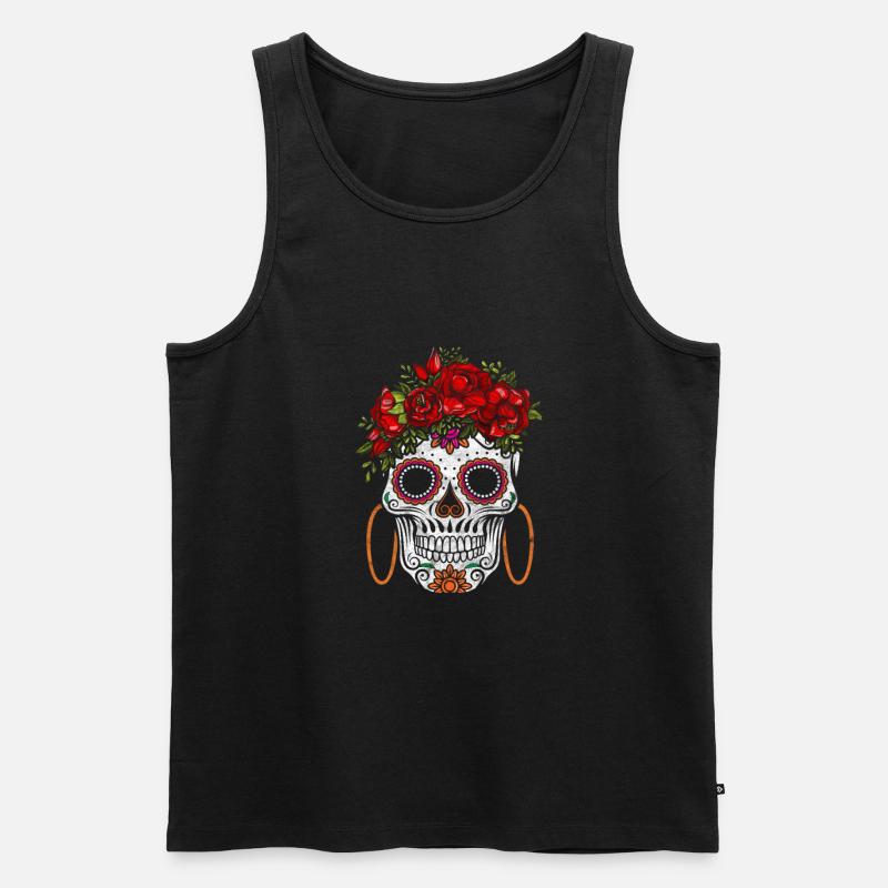 Dia De Los Muertos - Männer Premium Bio Tank Top - Schwarz