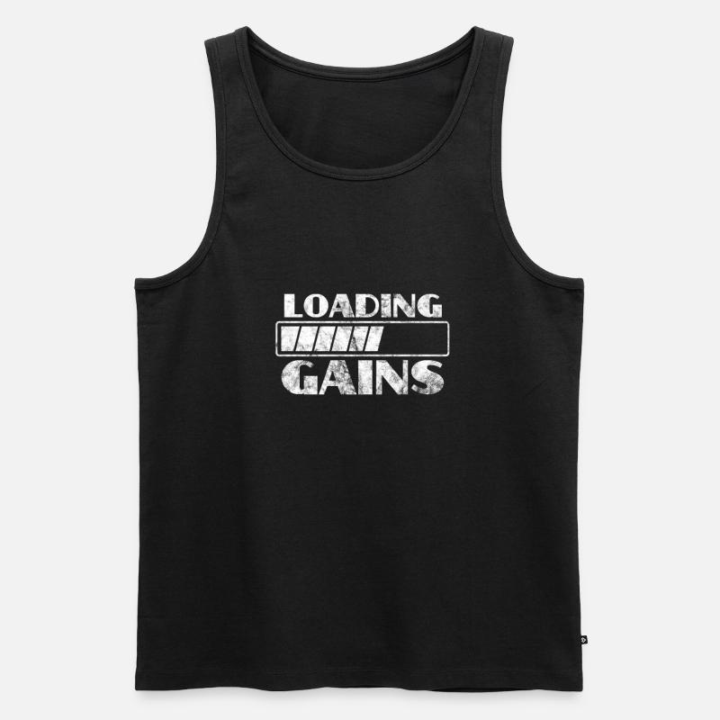 Workout - Männer Premium Bio Tank Top - Schwarz