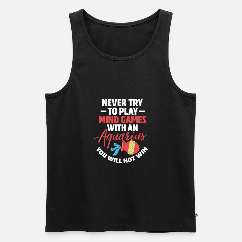 Wassermann - Männer Premium Bio Tank Top - Schwarz