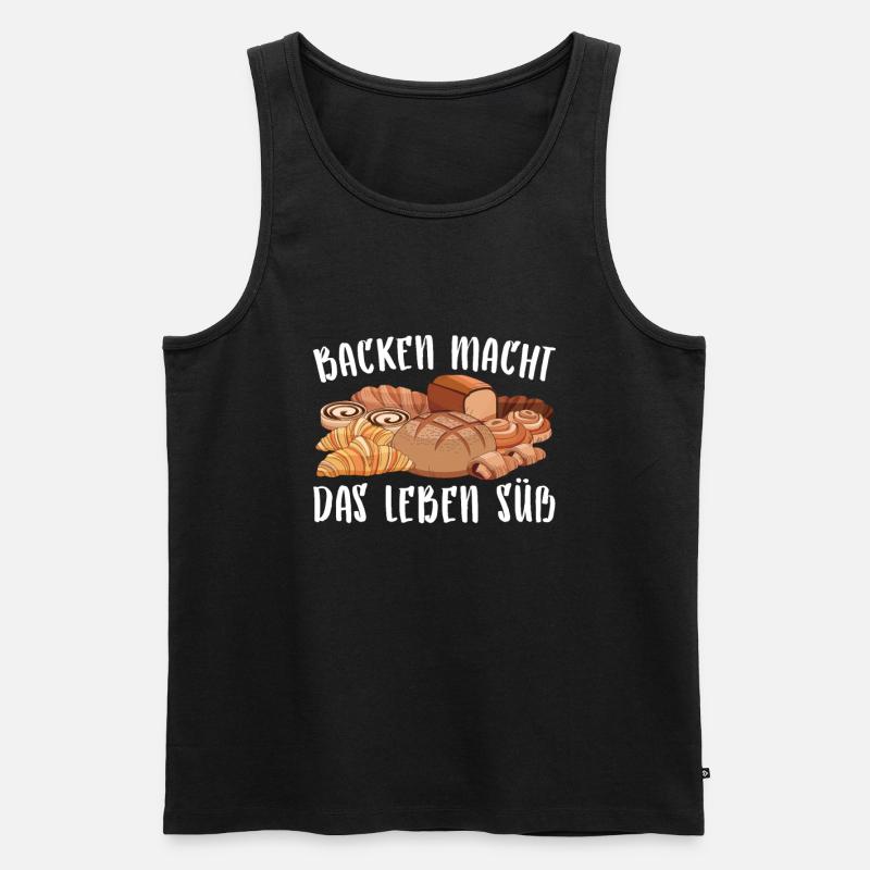 Bäcker Backen Konditor - Männer Premium Bio Tank Top - Schwarz
