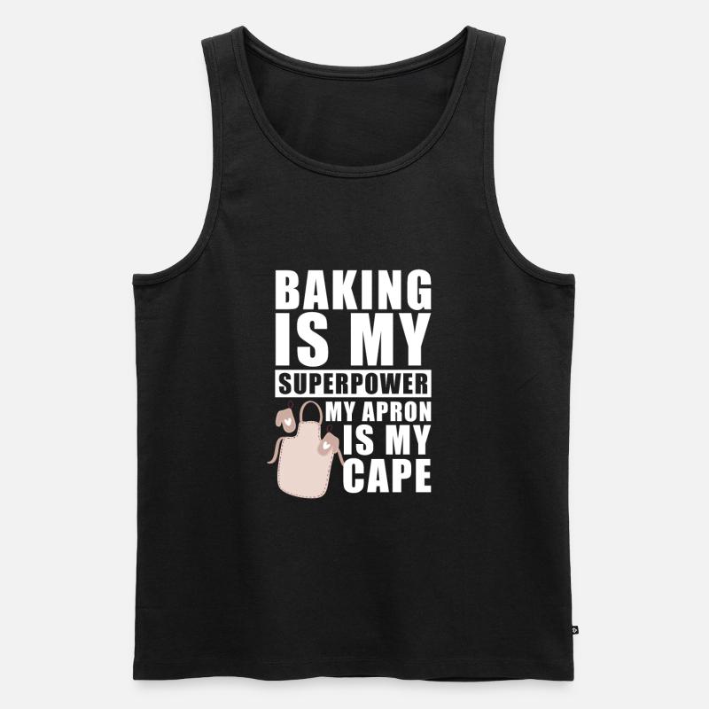 Bäcker Backen Konditor - Männer Premium Bio Tank Top - Schwarz