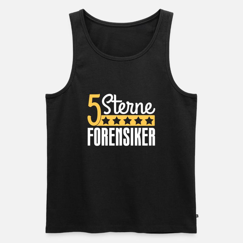 Forensik Forensiker - Männer Premium Bio Tank Top - Schwarz