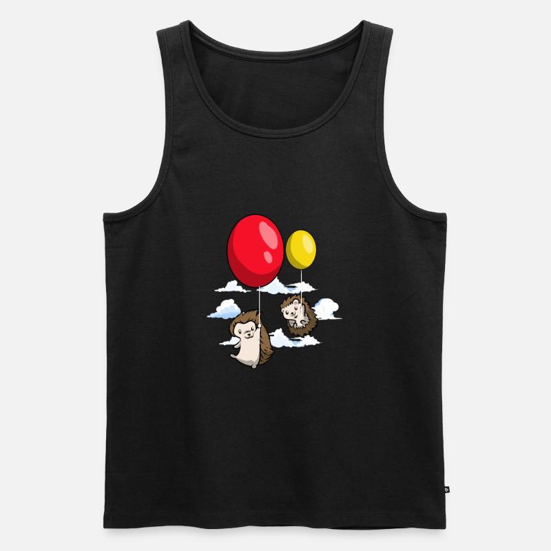 Igel - Männer Premium Bio Tank Top - Schwarz