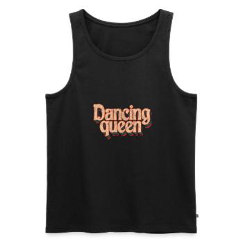 disco - Men's Premium Organic Tank Top - black - Front - AI Model Male 178 light (178cm)