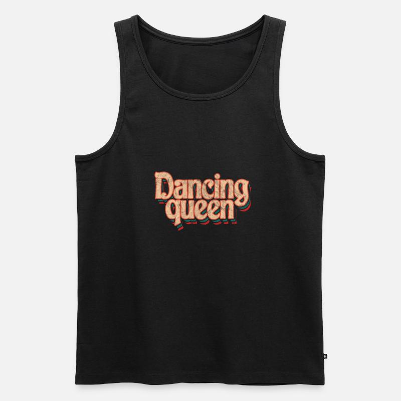 Disco - Männer Premium Bio Tank Top - Schwarz