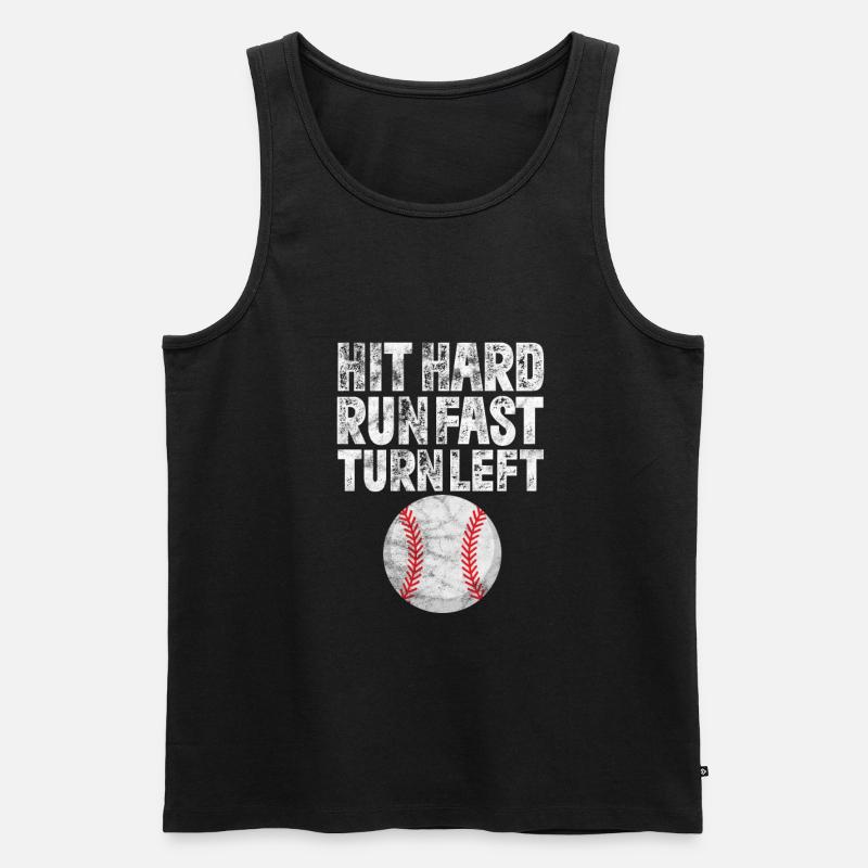 Baseball - Männer Premium Bio Tank Top - Schwarz