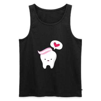 Zahnarzt Zahn Zahnärztin Dentist Zähne Geschenk - Männer Premium Bio Tank Top - Schwarz - Vorne - AI Model Male 178 light (178cm)