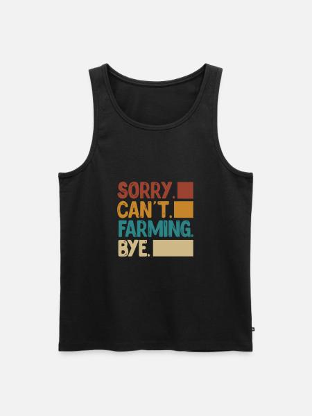 Farmer Farmer Farm Farm Gift - Men's Premium Organic Tank Top - black
