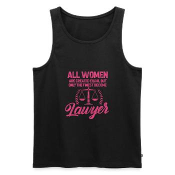 Lawyer - Men's Premium Organic Tank Top - black - Front - AI Model Male 178 light (178cm)