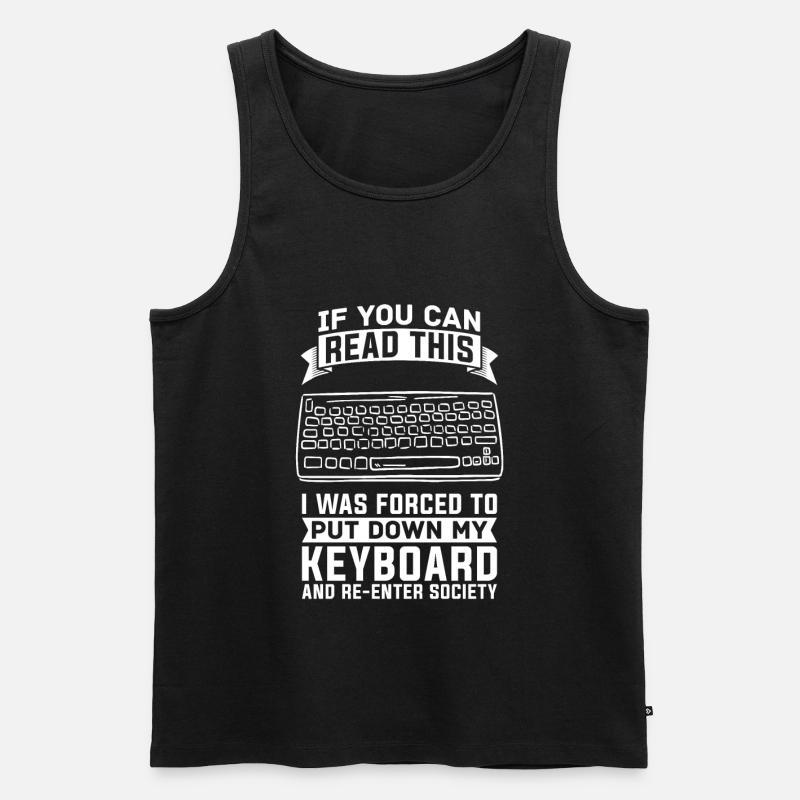 Programmer Coder Software Developer - Men's Premium Organic Tank Top - black