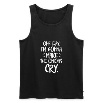Koch Kochen Küche Essen Restaurant Chef Geschenk - Männer Premium Bio Tank Top - Schwarz - Vorne - Michal (187cm)