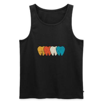 Zahnarzt - Männer Premium Bio Tank Top - Schwarz - Vorne - Michal (187cm)
