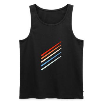 Percussion - Men's Premium Organic Tank Top - black - Front - Michal (187cm)