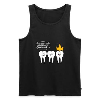 Dentist Dentist Dentist Teeth Gift - Men's Premium Organic Tank Top - black - Front - AI Model Male 178 light (178cm)
