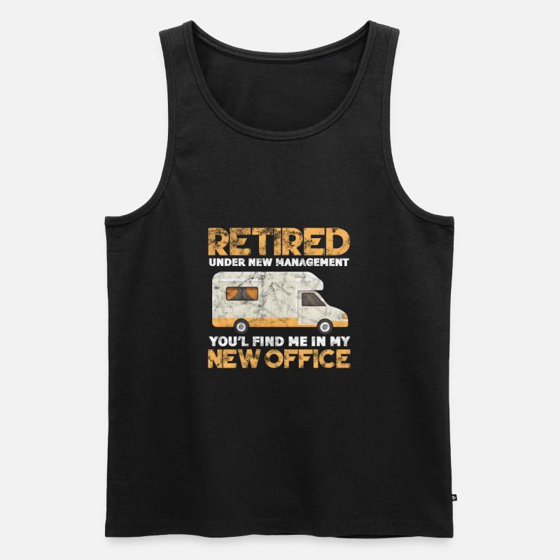 Camping Ruhestand - Männer Premium Bio Tank Top - Schwarz